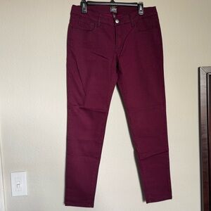 BeBop Red and Black Houndstooth skinny pants